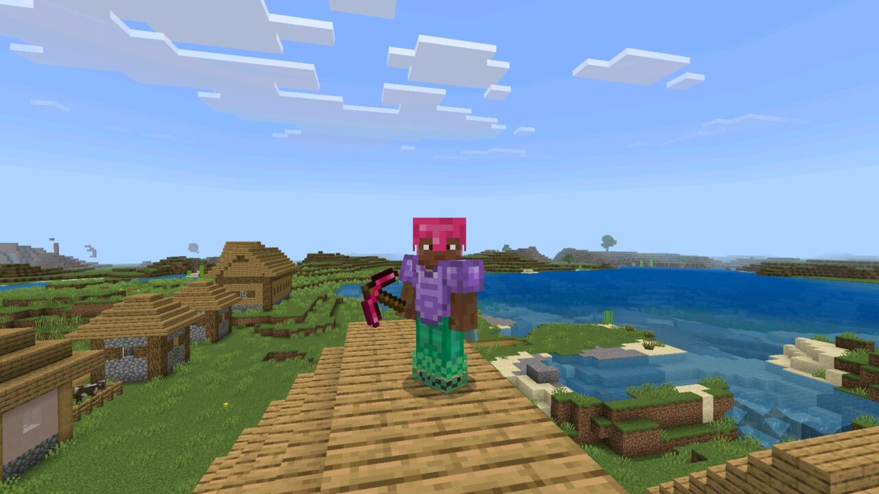 Pickaxe from Gem Tools and Armor Texture Pack for Minecraft PE