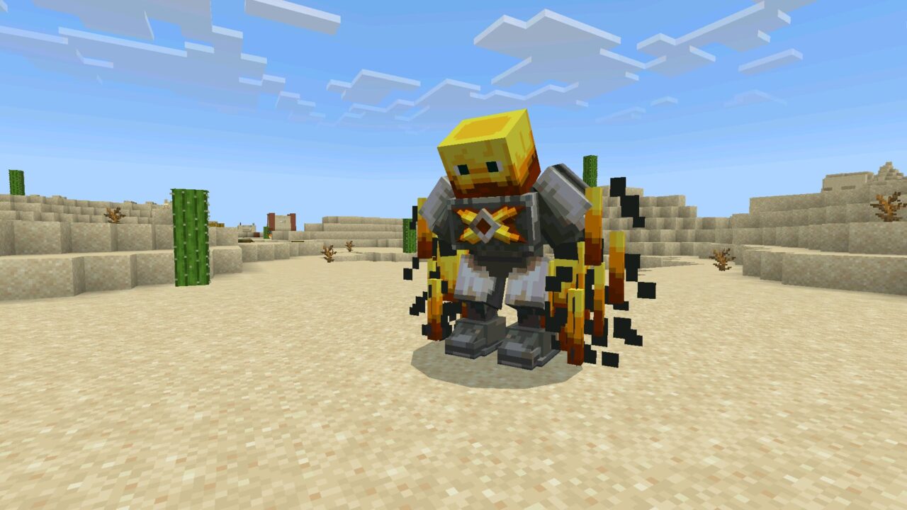 Robot from Iron Bro mod for Minecraft PE