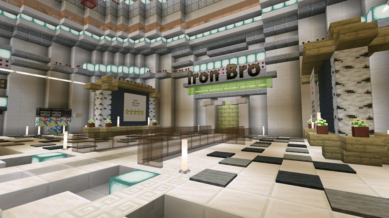 Start from Iron Bro mod for Minecraft PE