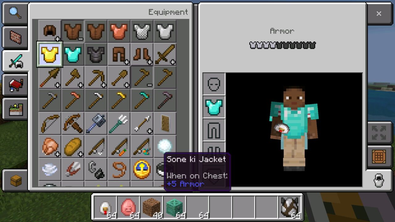 Armor from Hinglish Language Texture Pack for Minecraft PE