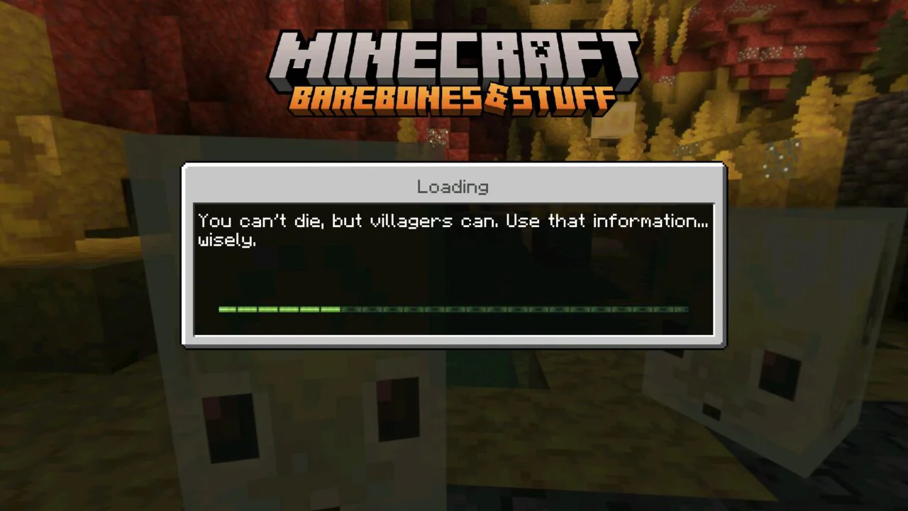 Loading from Bare Bones Texture Pack for Minecraft PE