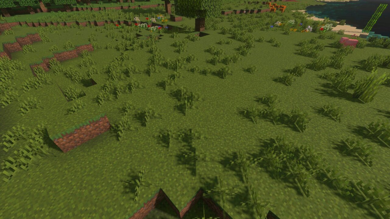 Grass from Unbound Visuals Shader for Minecraft PE