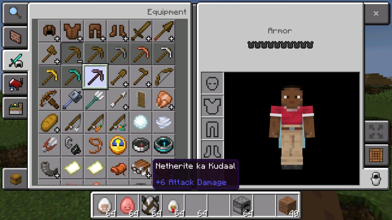 Pickaxe from Hinglish Language Texture Pack for Minecraft PE