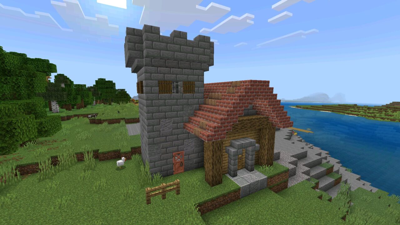 Tower from Jerrys Colonies mod for Minecraft PE