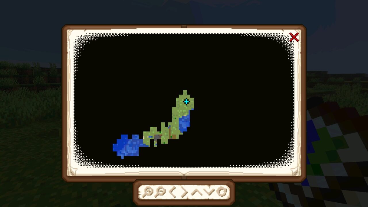 Magnificent HUD from Minimap mod for Minecraft PE