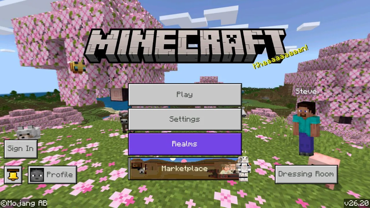 เมนู from Minecraft 26.20