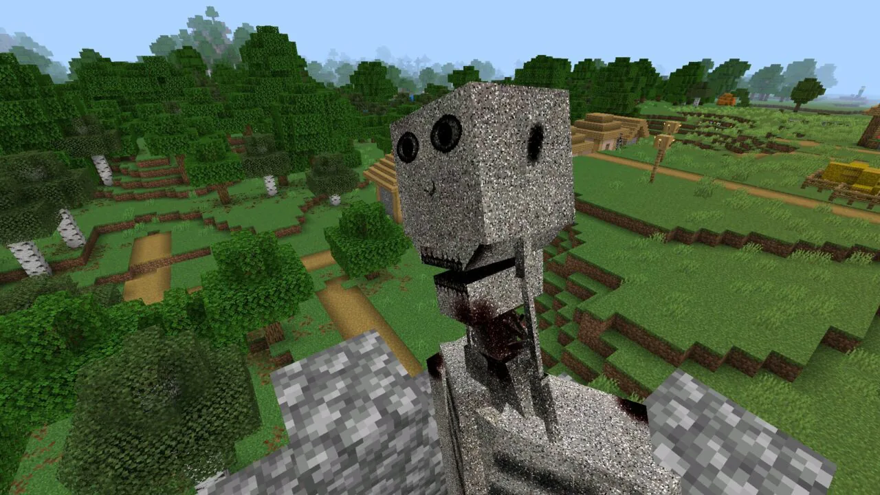 Face from Boy and the Bath Mod for Minecraft PE