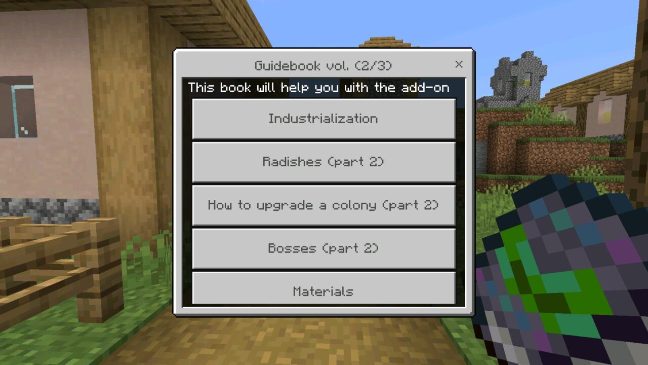 Guide Radishtopia Mod for Minecraft PE