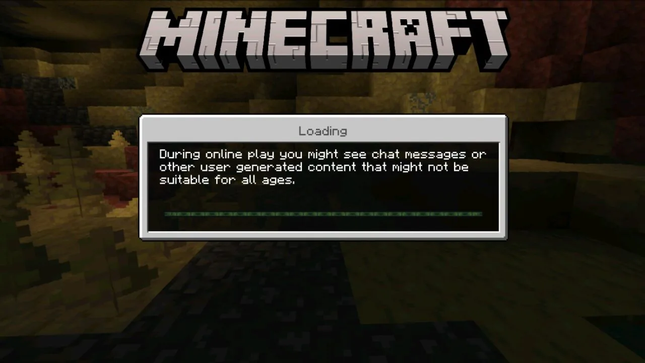 Minecraft 26.30 apk loading