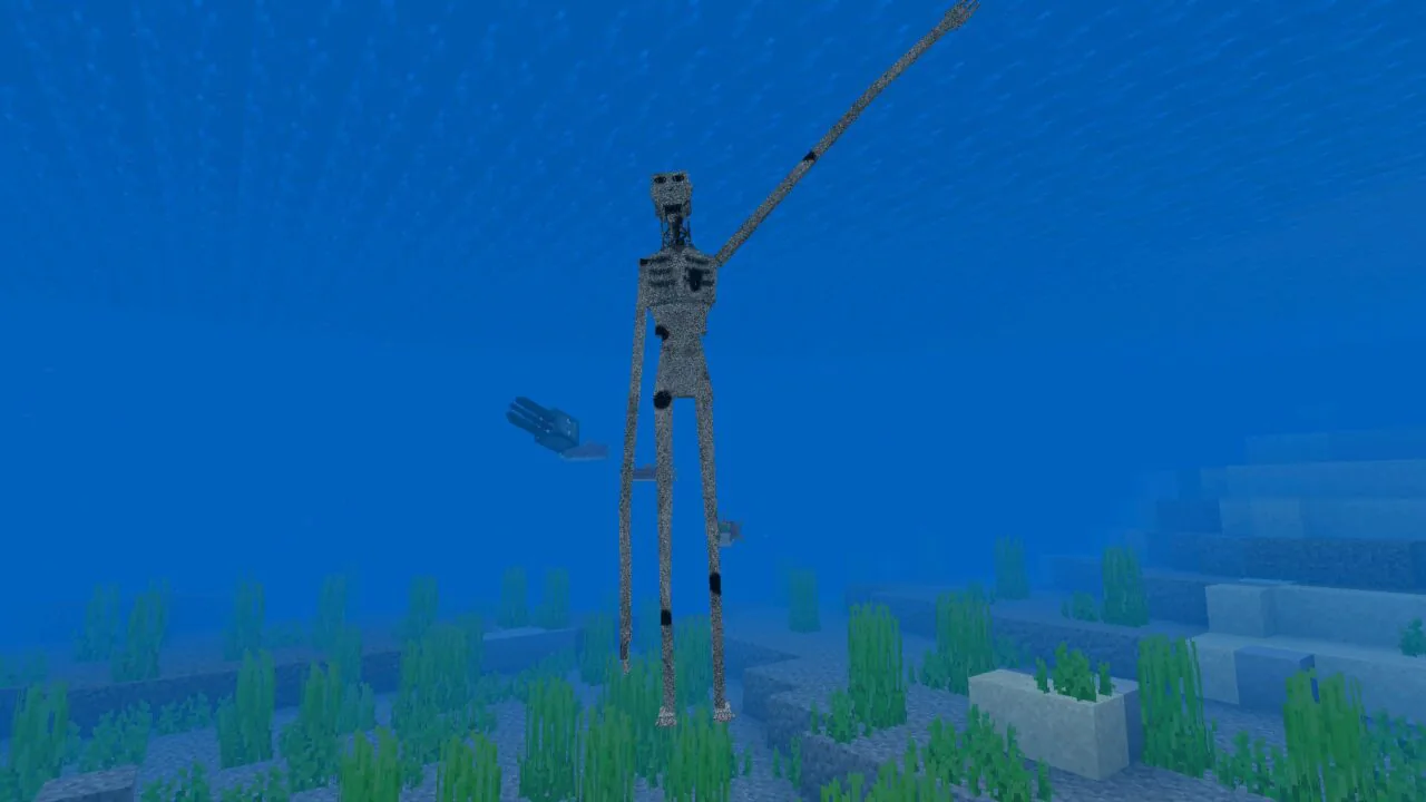 Underwater Boy and the Bath Mod for Minecraft PE