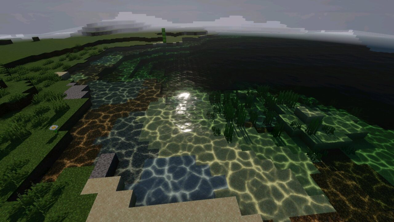 Water from Deep Visuals Shader for Minecraft PE