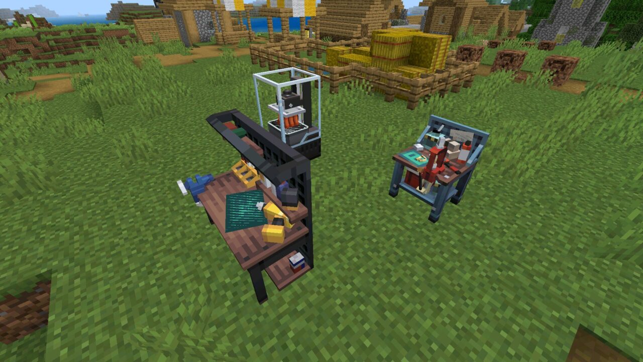Benches from TACZ Mod for Minecraft PE