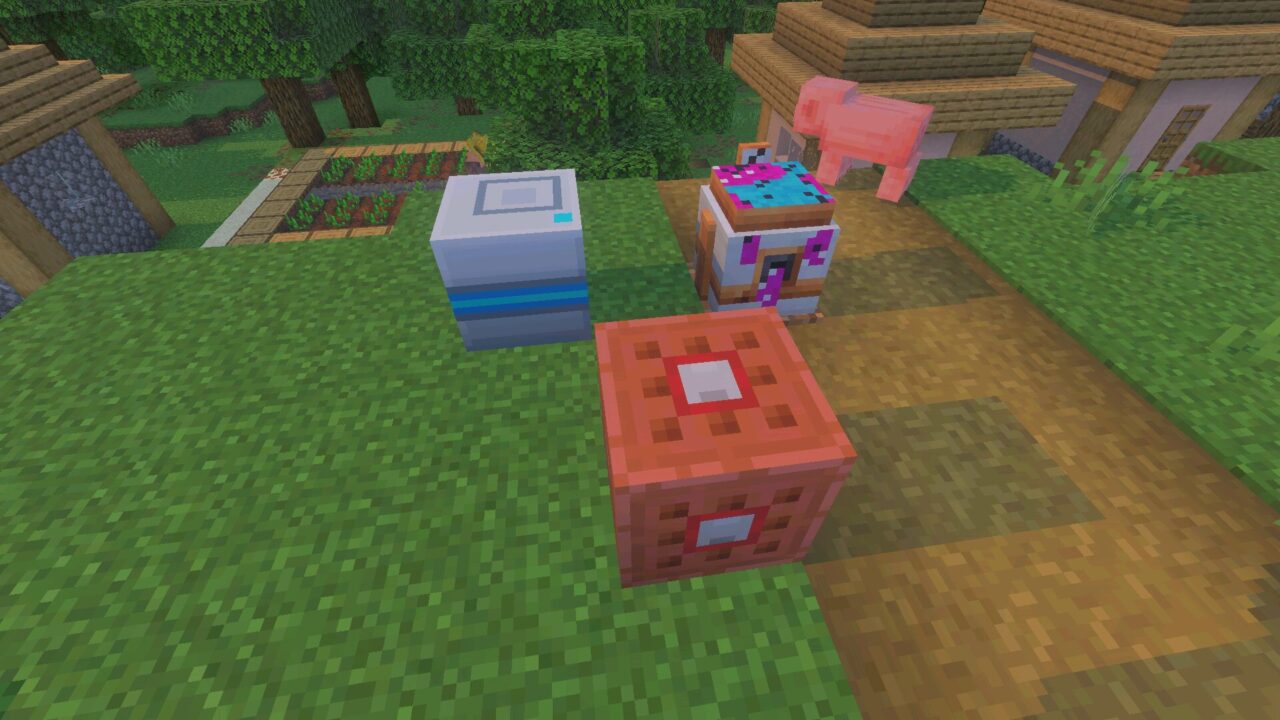 Blocks Physics Glue Create mod for Minecraft PE