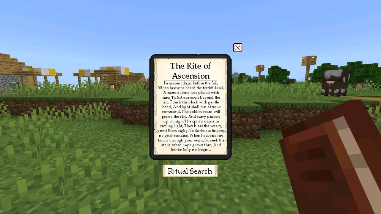 Book from Evil Hunter Mod for Minecraft PE