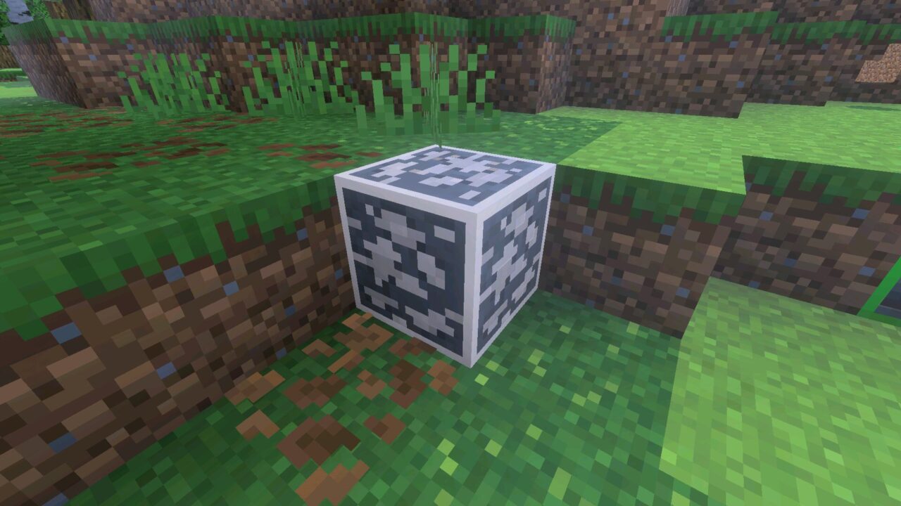 Coal from Glowing Ores Texture Pack for Minecraft PE