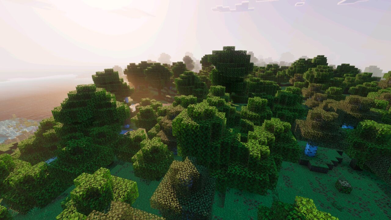 Forest from Dreamy Visuals Shader for Minecraft PE