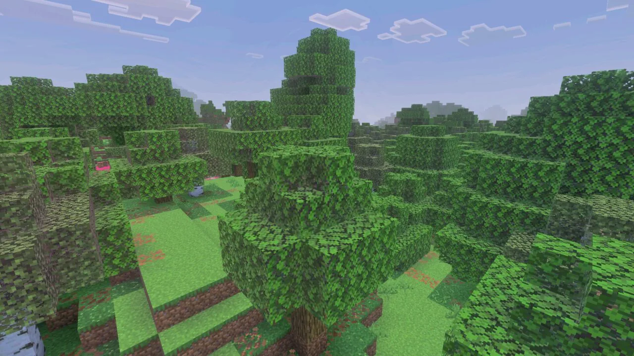 Forest from Newb Explementary Shader for Minecraft PE