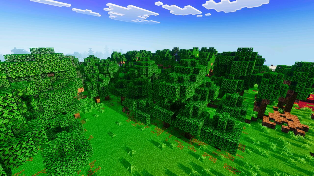 Forest from Realism Visuals Shader for Minecraft PE
