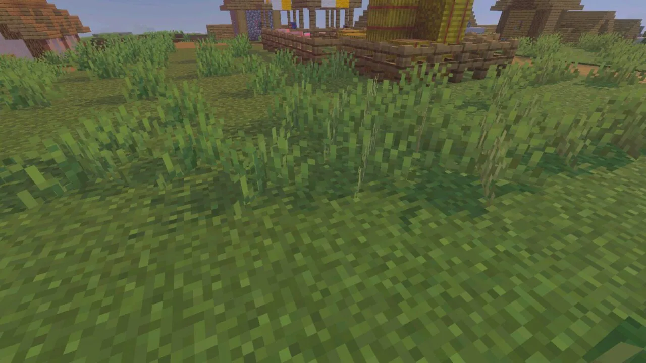 Grass from Newb X Blissful HDR Shader for Minecraft PE