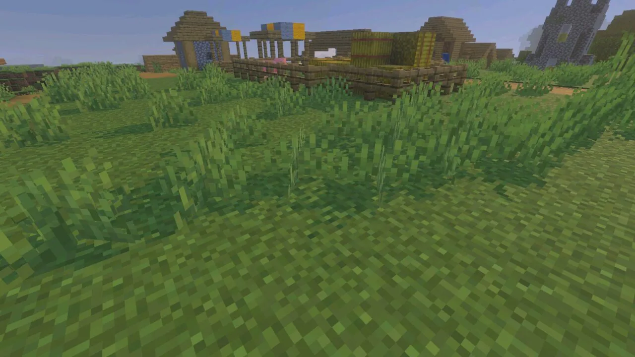 Grass from Newb X Dragon Shader for Minecraft PE