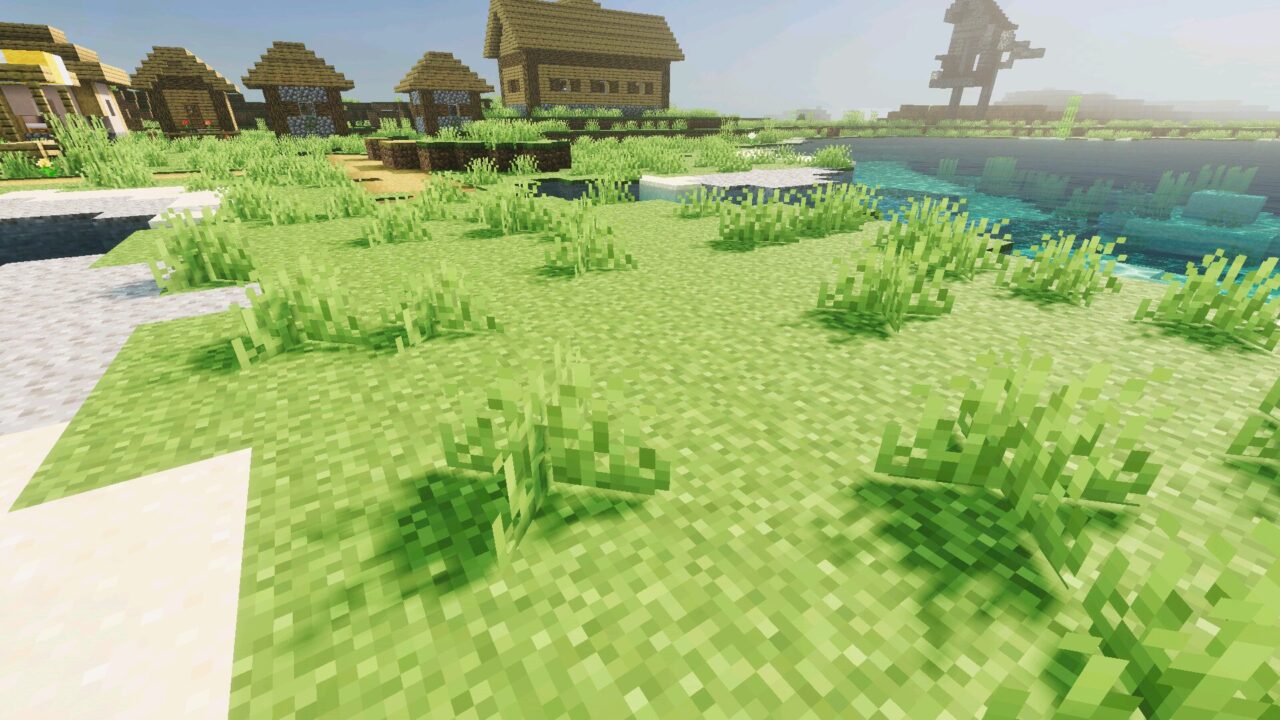Grass from Revolution Vibrant Visuals Shader for Minecraft PE