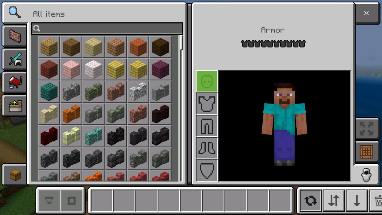 Inventory from Deesse UI Texture Pack for Minecraft PE