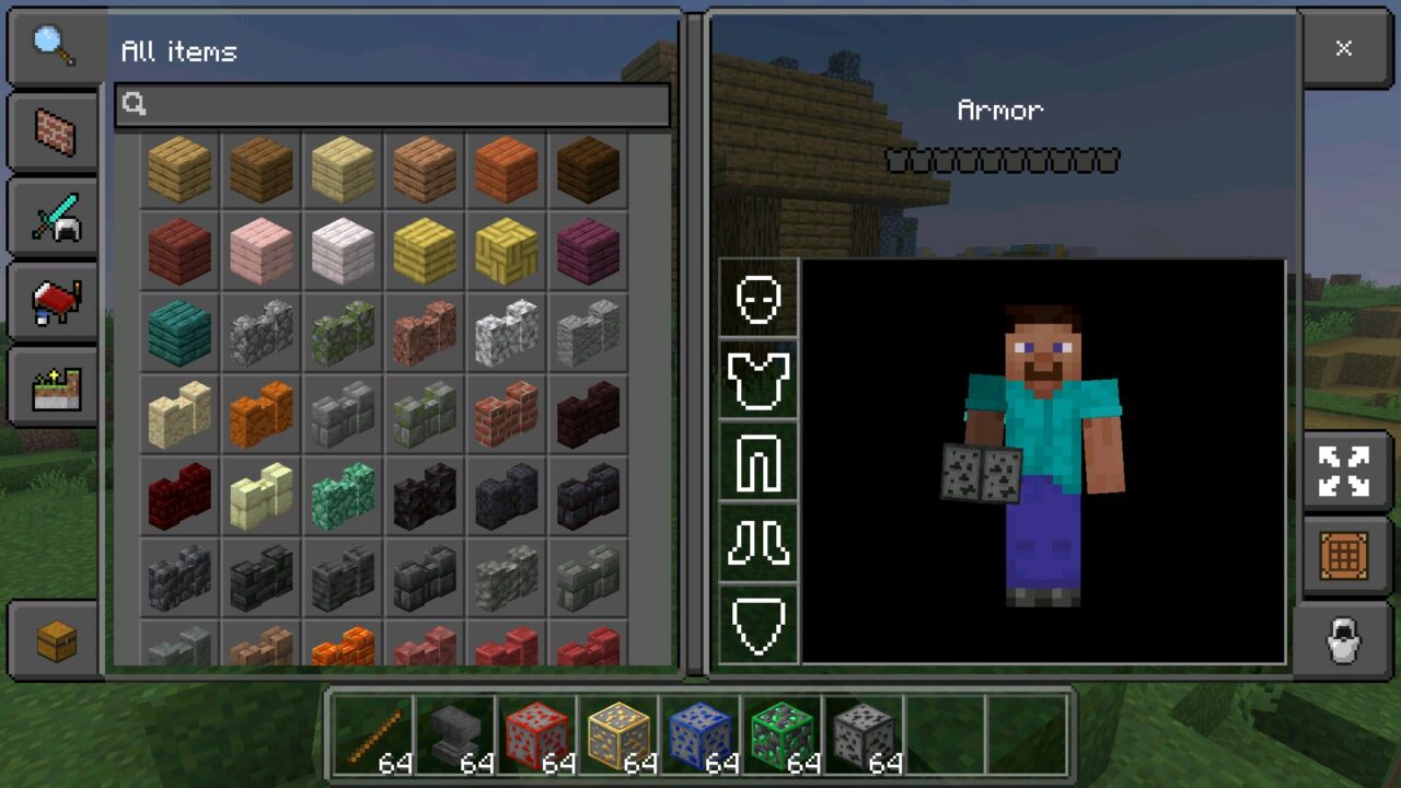 Inventory from PvP 16x Texture Pack for Minecraft PE