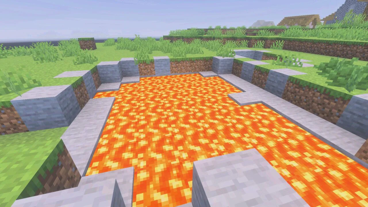 Lava from Newb X Dragon Shader for Minecraft PE