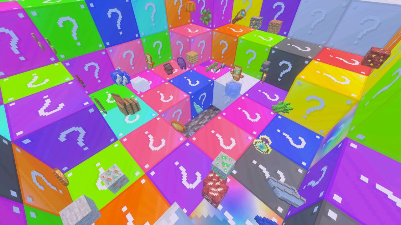 Loot from Lucky Flat World Map for Minecraft PE