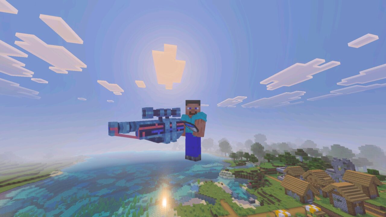 Orbital Railgun Mod for Minecraft PE
