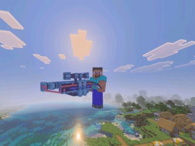 Orbital Railgun Mod for Minecraft PE
