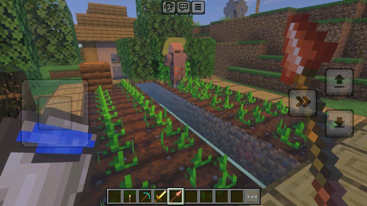 Spear from Double Hands mod for Minecraft PE