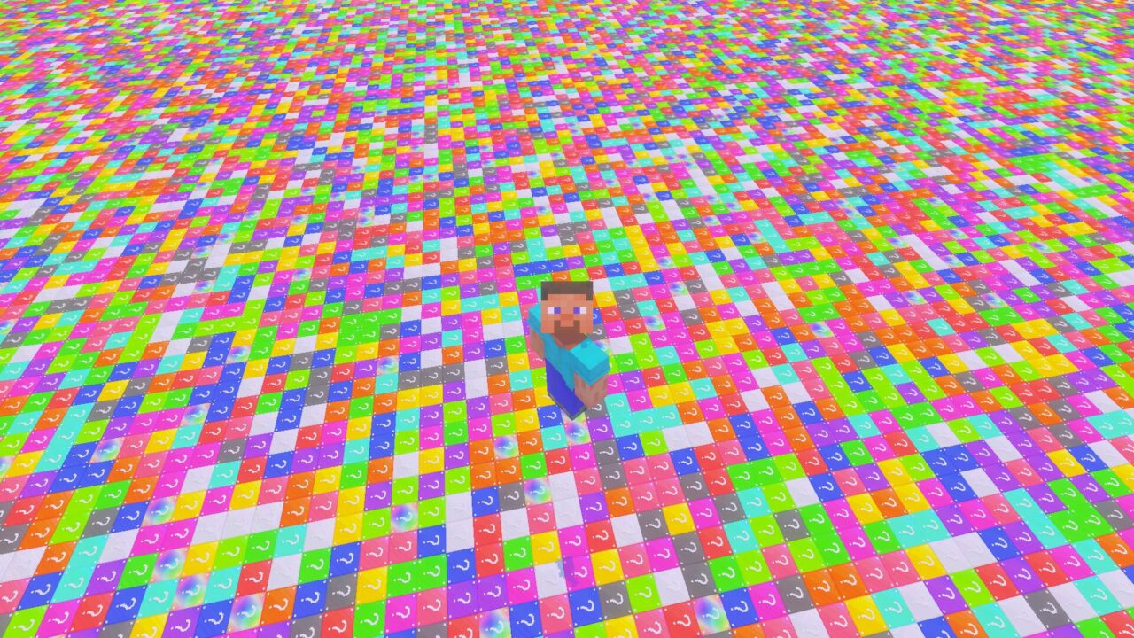 Steve from Lucky Flat World Map for Minecraft PE