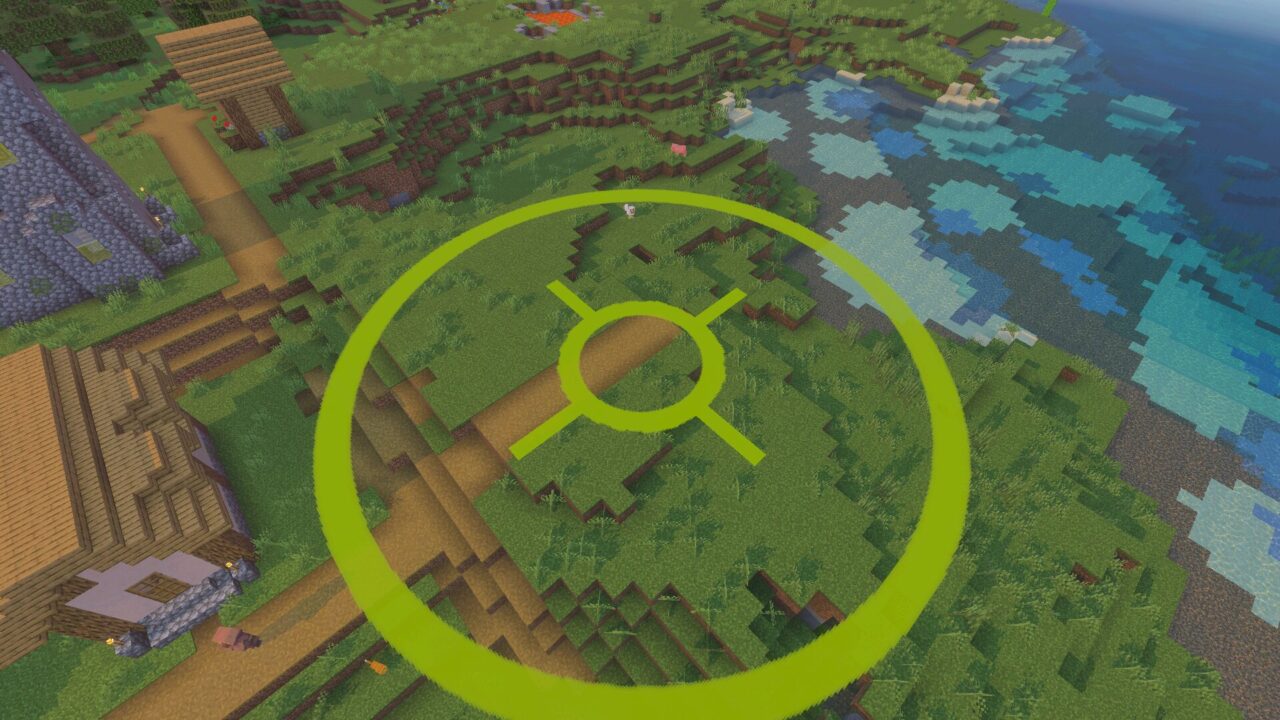 Target from Orbital Railgun mod for Minecraft PE