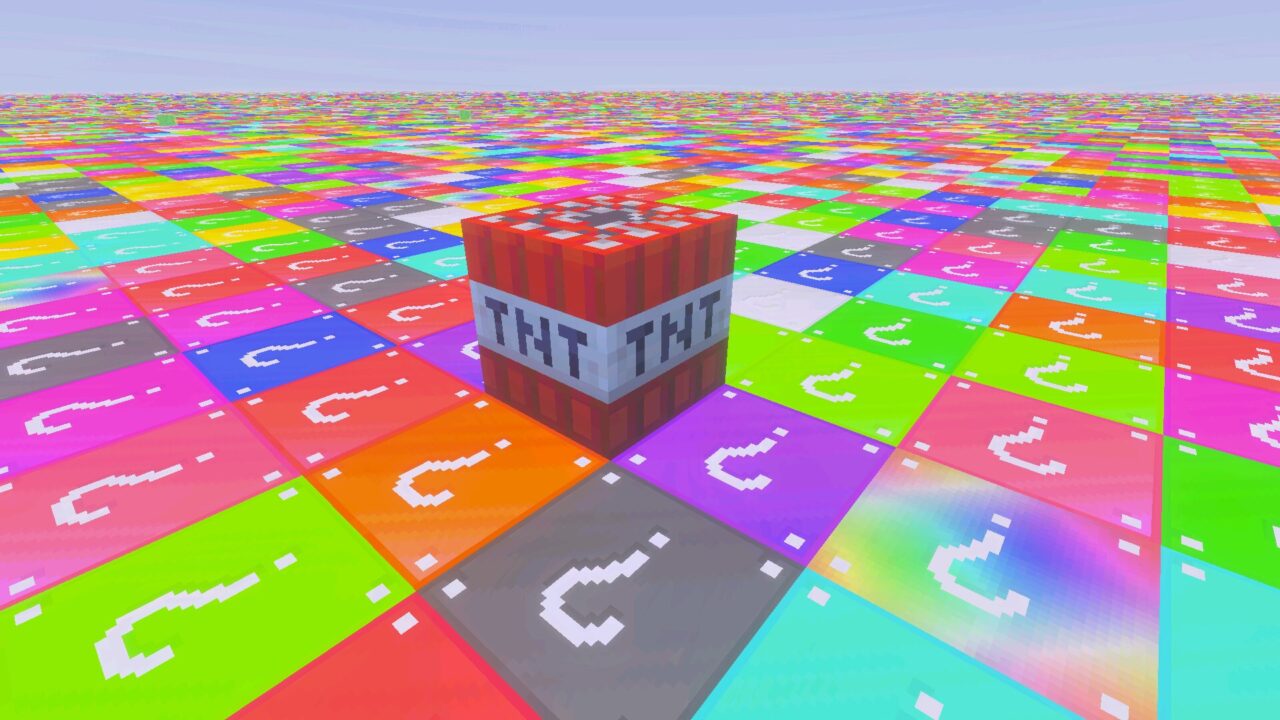 TNT from Lucky Flat World Map for Minecraft PE