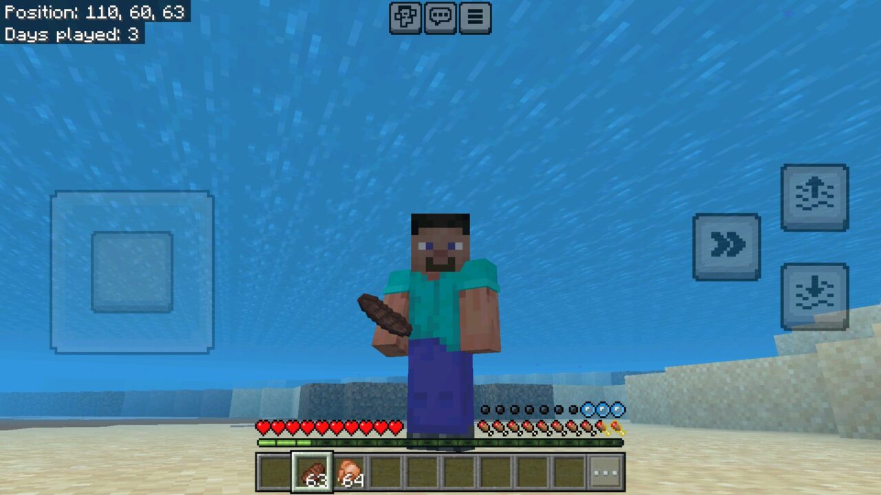 Underwater from Java Saturation and Regeneration Mod for Minecraft PE