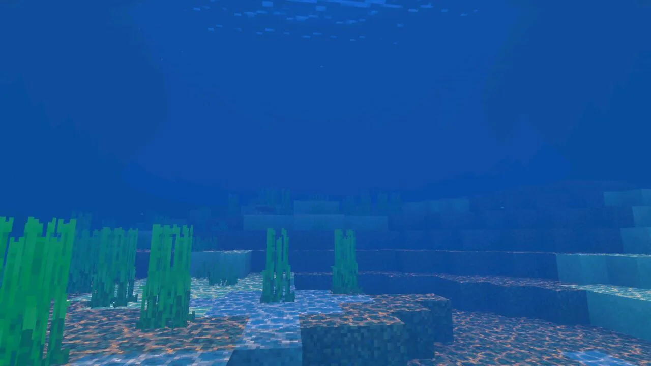 Underwater from Newb X Blissful HDR Shader for Minecraft PE