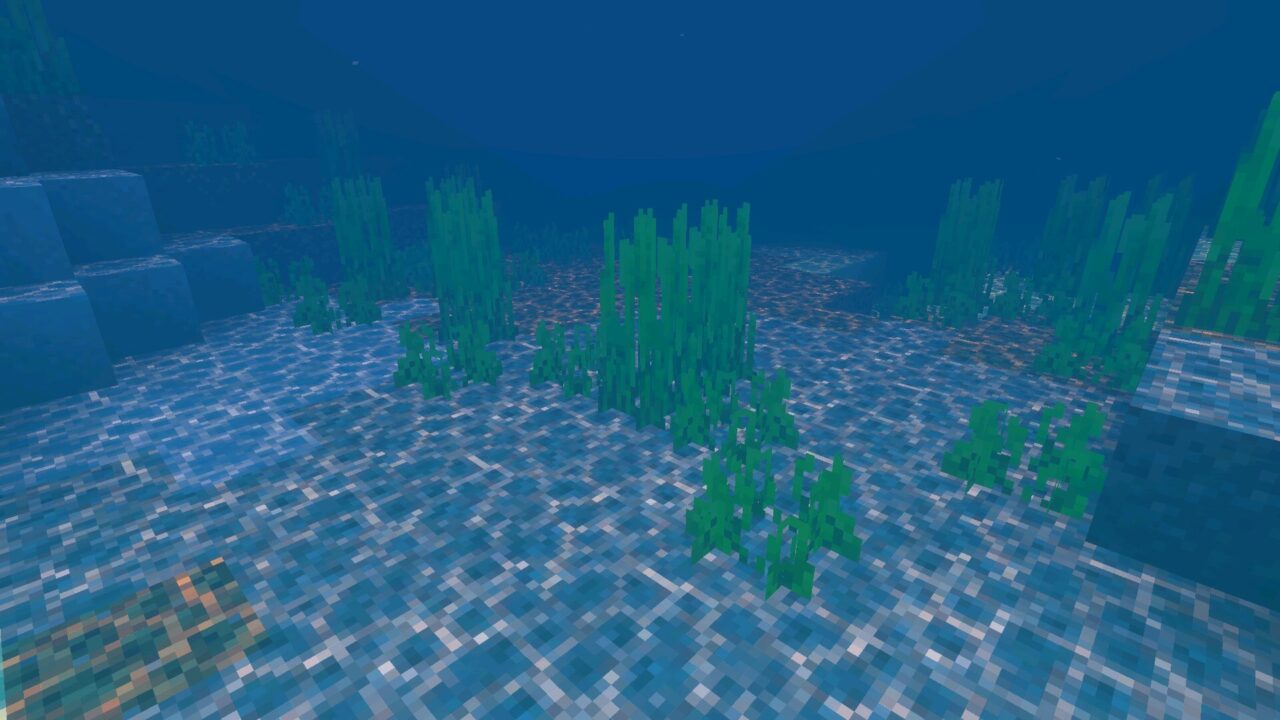 Underwater from Newb X Dawn Shader for Minecraft PE