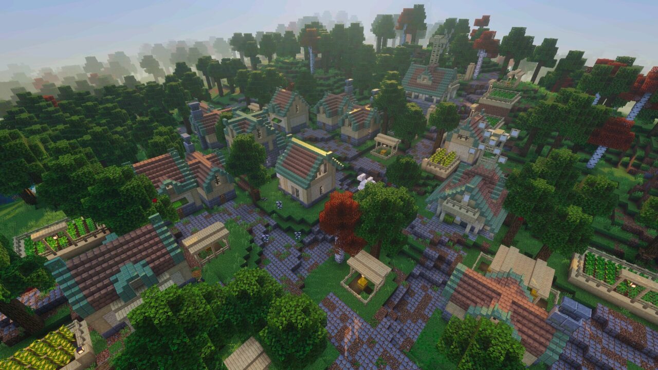 Village from Core Craft Mod for Minecraft PE
