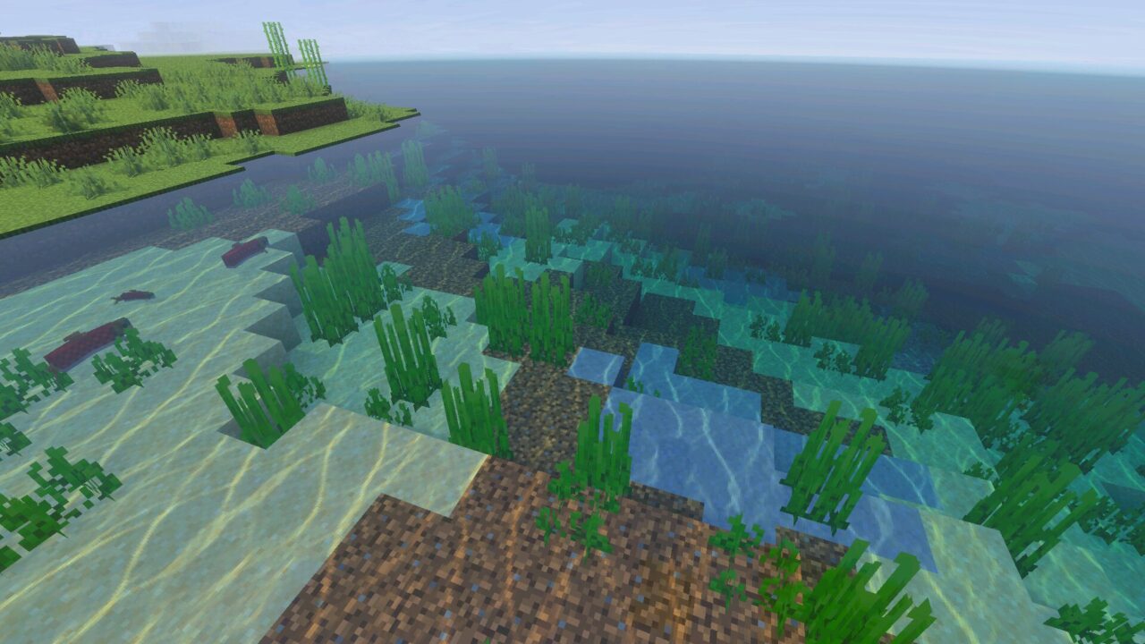 Water from Better Vibrant Visuals Shader for Minecraft PE
