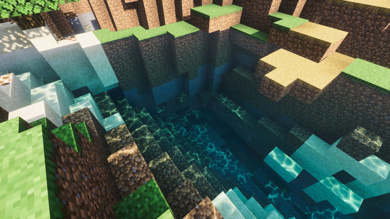Water from Revolution Vibrant Visuals Shader for Minecraft PE