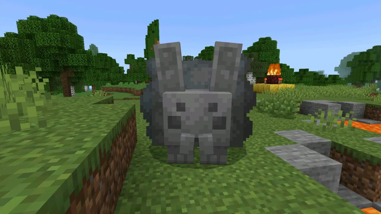 Bunny from Liminal Dimension mod for Minecraft Bedrock