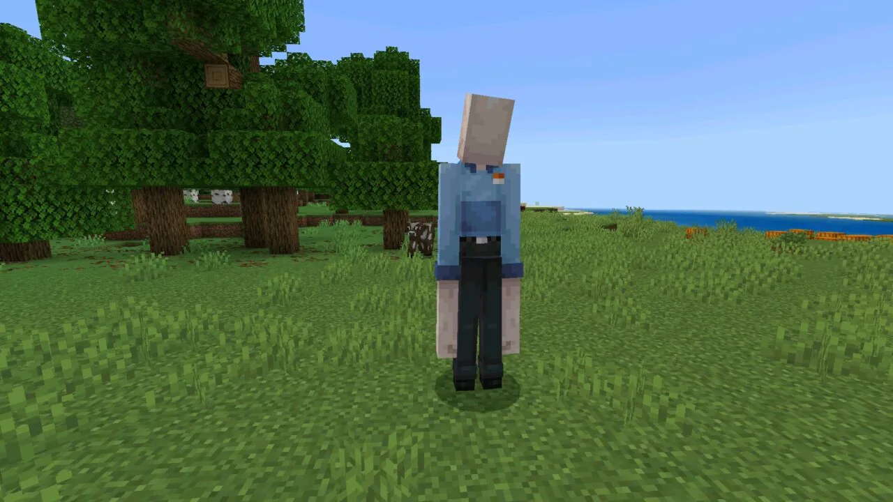Employee from Liminal Dimension mod for Minecraft Bedrock
