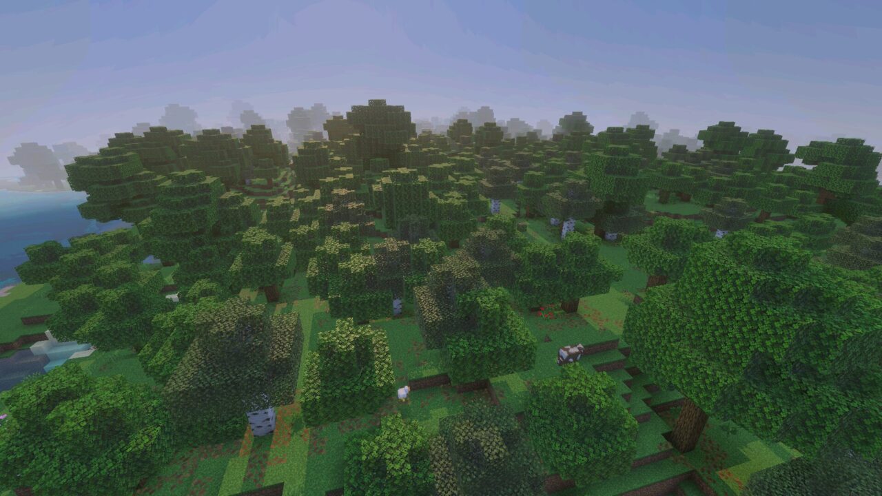 Forest from Azify Revive Shader for Minecraft PE
