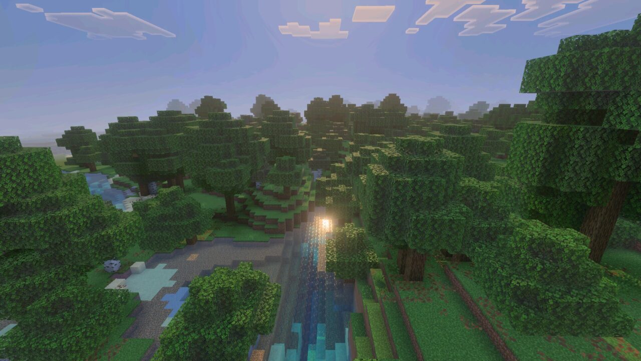 Forest from Continuum Shader for Minecraft PE