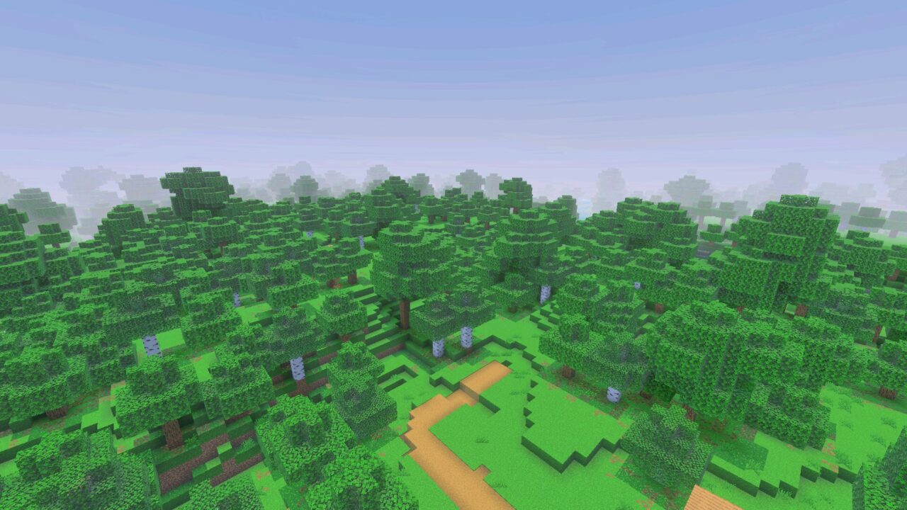 Forest from Gemini Ultra Boost Shader Minecraft PE