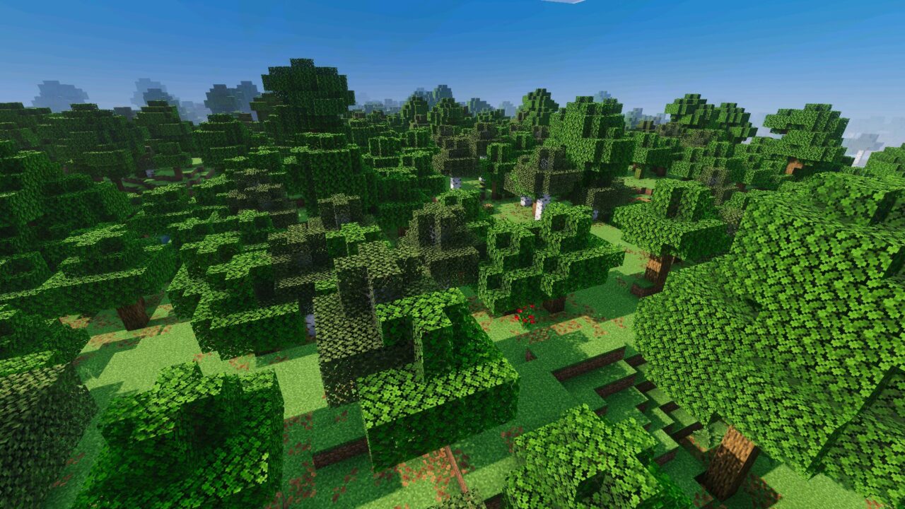Forest from Mike Visuals Shader for Minecraft PE