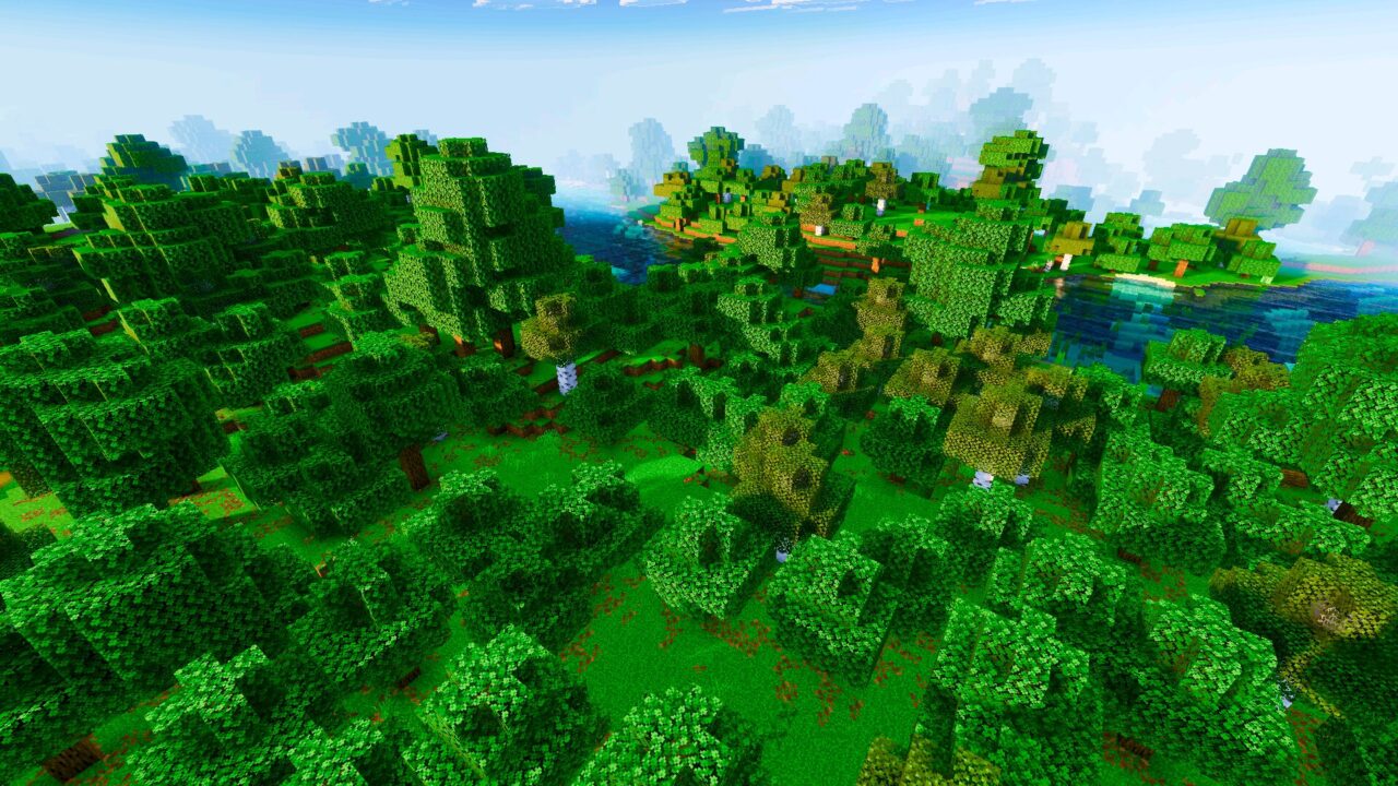 Forest from Nexora Visuals Shader for Minecraft PE