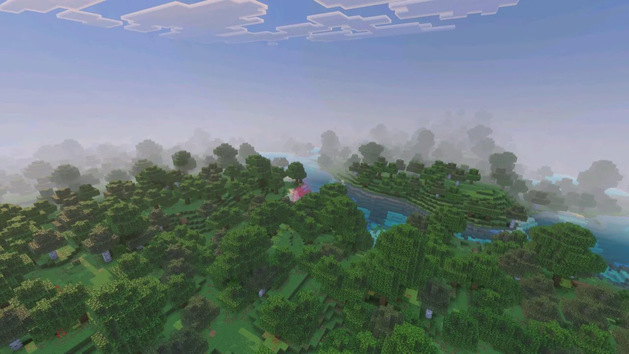 Forest from Vulkan Core texture pack for Minecraft PE