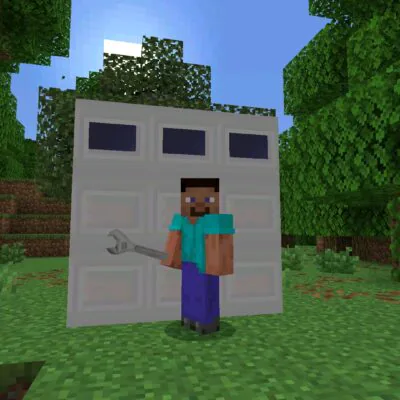 Garage Doors Mod for Minecraft Bedrock